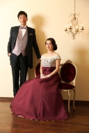 ブラウンロングタキシード