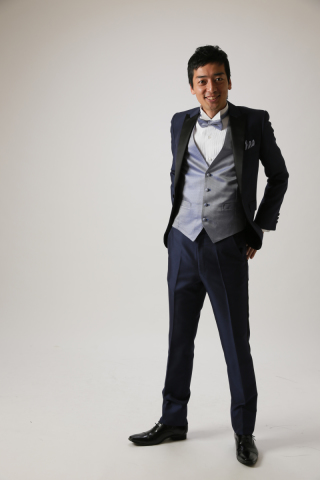 ネイビーショートタキシード