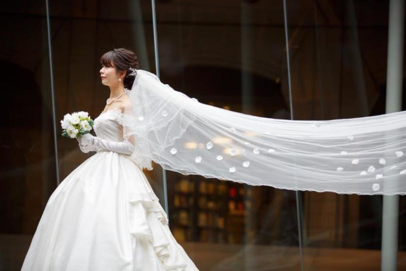 グレードアップ無しでロングベールもOK