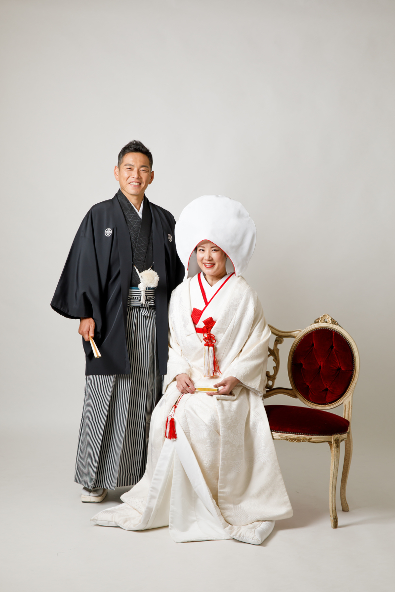 伝統の綿帽子を被り、日本古来の結婚写真を撮る！