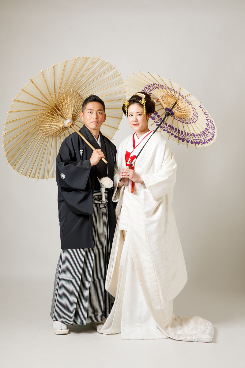 ご新婦の自毛で作る新日本髪はオプションで