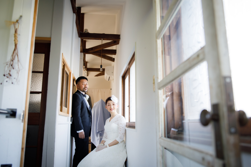 民家を改装したカフェは、絵になるスペースばかり