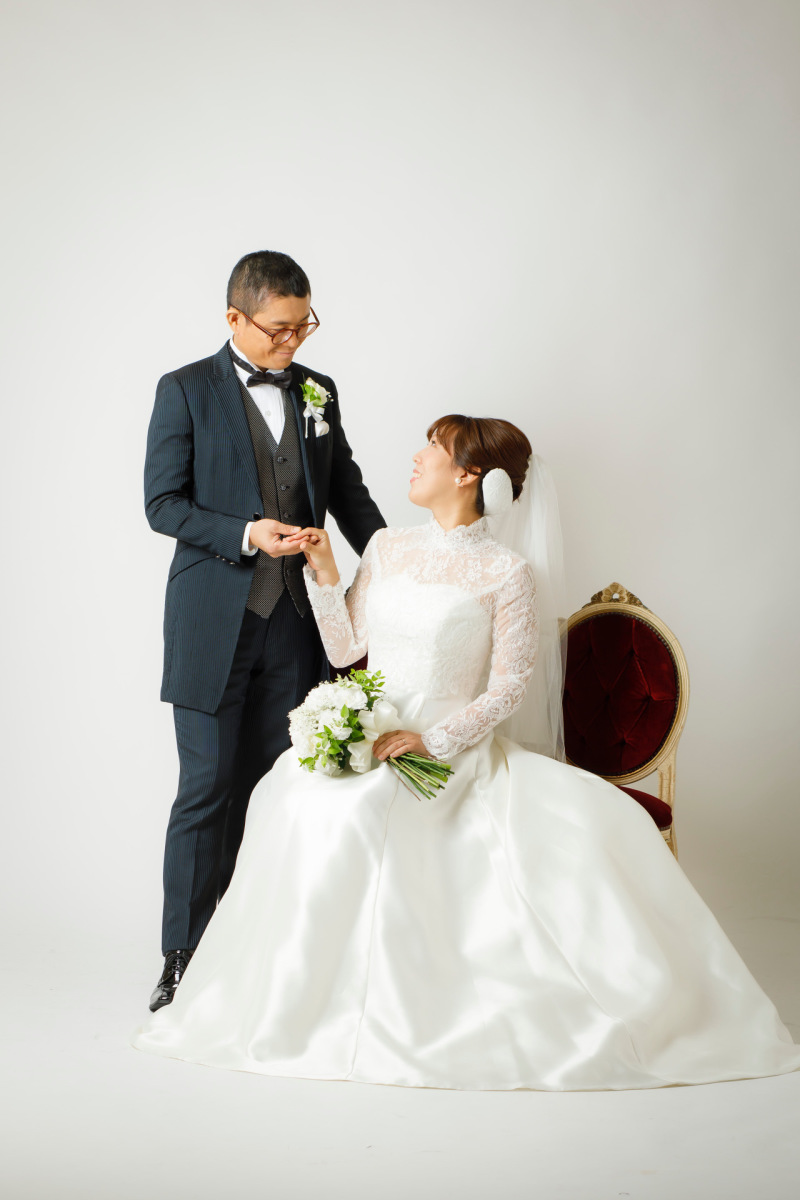 眼鏡を掛けたり外したり、気分で楽しく撮影！