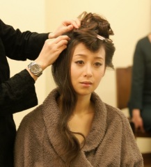 新婦ヘアメイクチェンジ