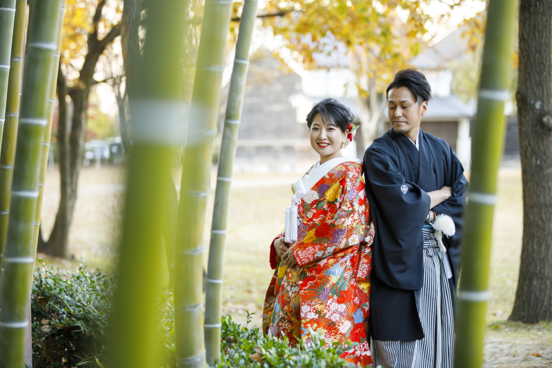 ドレス屋さんの写真館 フォトスタジオカインド_庭園で撮影できる