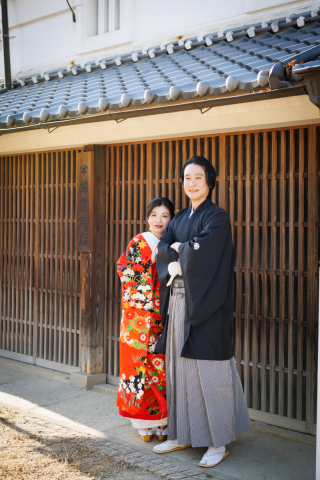 ドレス屋さんの写真館　フォトスタジオカインド_和装ロケーション撮影