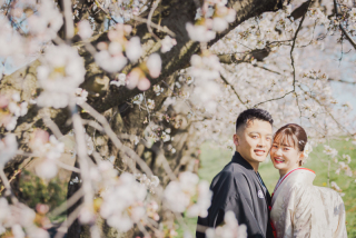 ドレス屋さんの写真館　フォトスタジオカインド_和装ロケーション撮影