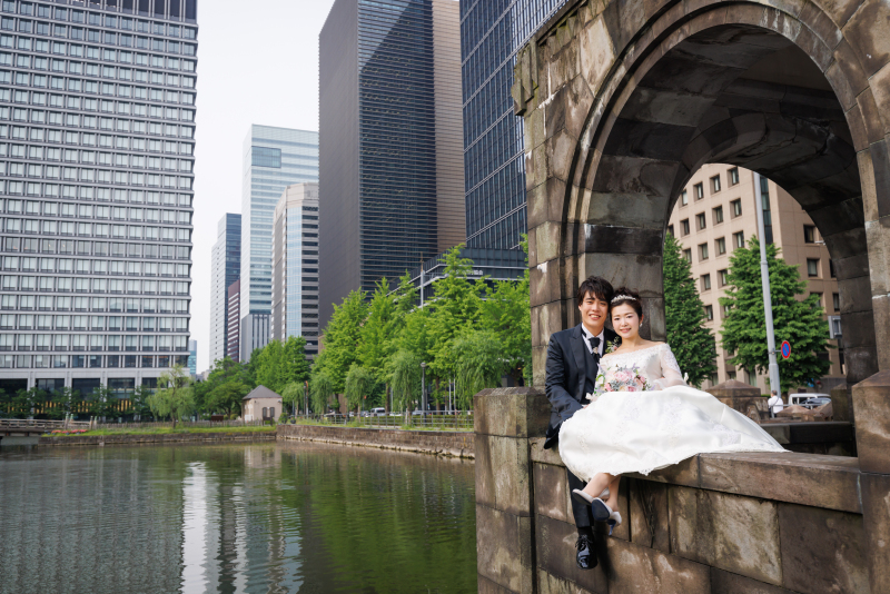 フォトツアー 話題のスポットからお気に入りの撮影場所にてお好きなドレスとタキシードで撮影