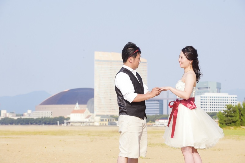 ミニドレスで！