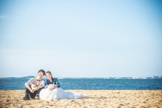 海で撮影しました