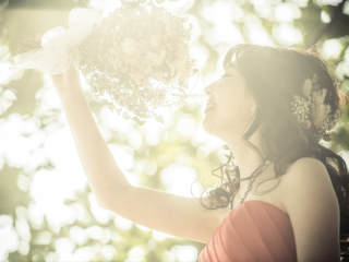 舞鶴公園で撮影逆光でやわらかい雰囲気に