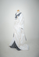 黒色絞り染め色掛下