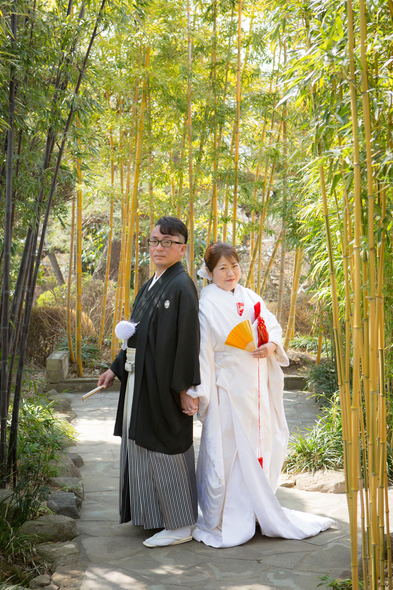 和装は当館の日本庭園で
