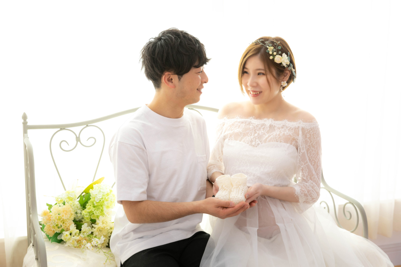 真っ白なベビーシューズに想いを込めて。