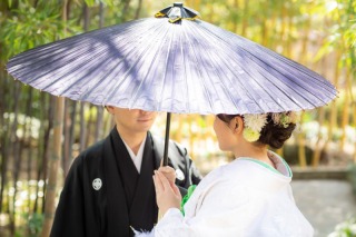 沢山のリクエストポーズを撮影❀笑顔が眩しい和装２着ウエディングフォト