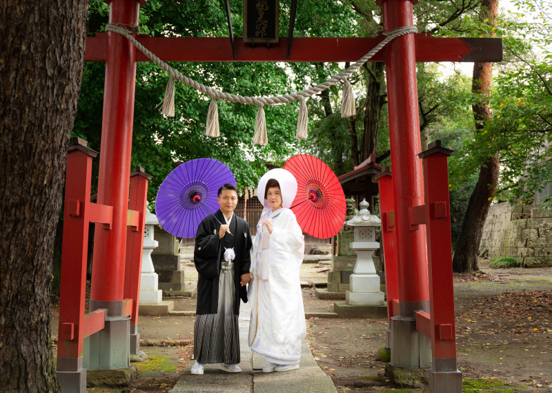 秋の神社から撮影スタート！
