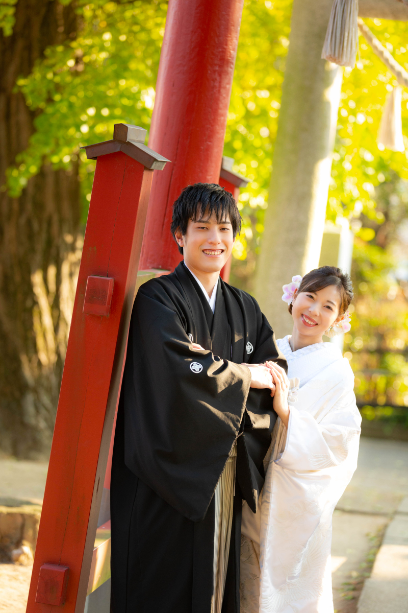 大人気の神社ロケからスタート♪