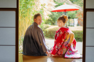 暑さに負けない明るい笑顔で☆和洋3着ウエディング撮影