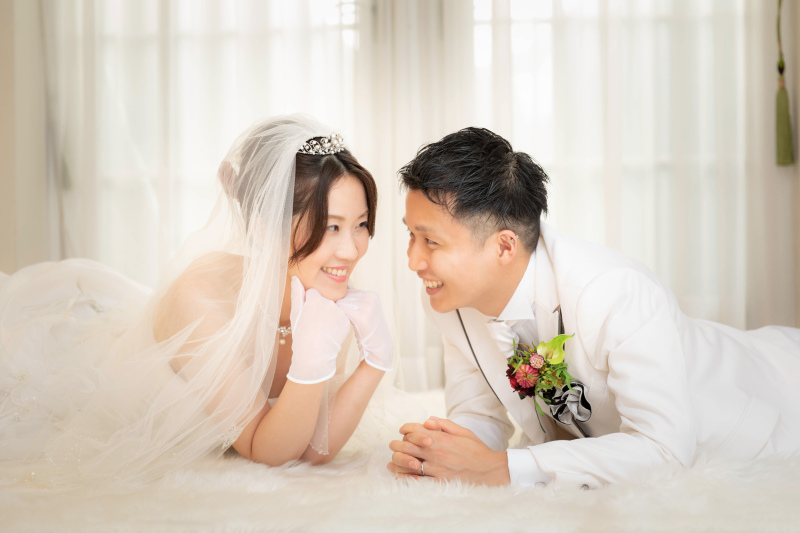 見つめ合って仲良くお話…。