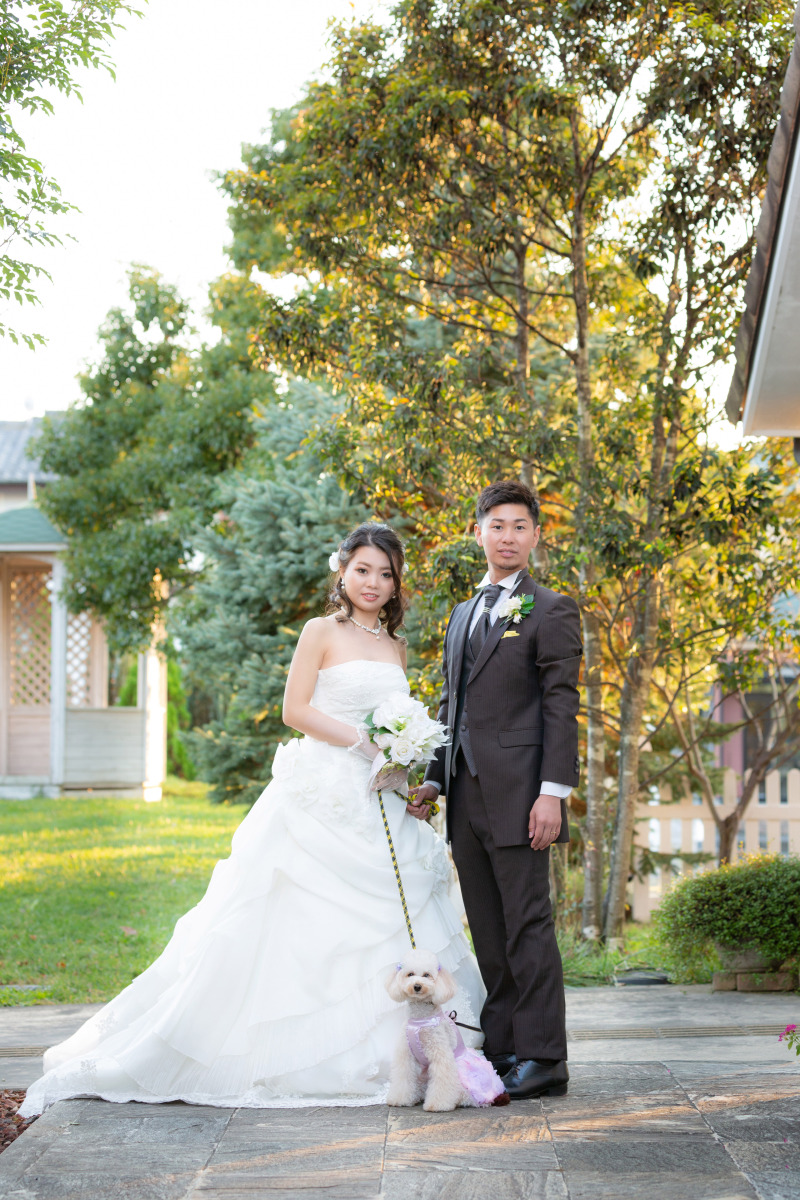 Wedding Garden アンジュール 四季彩の庭_ペットと一緒に撮影できる