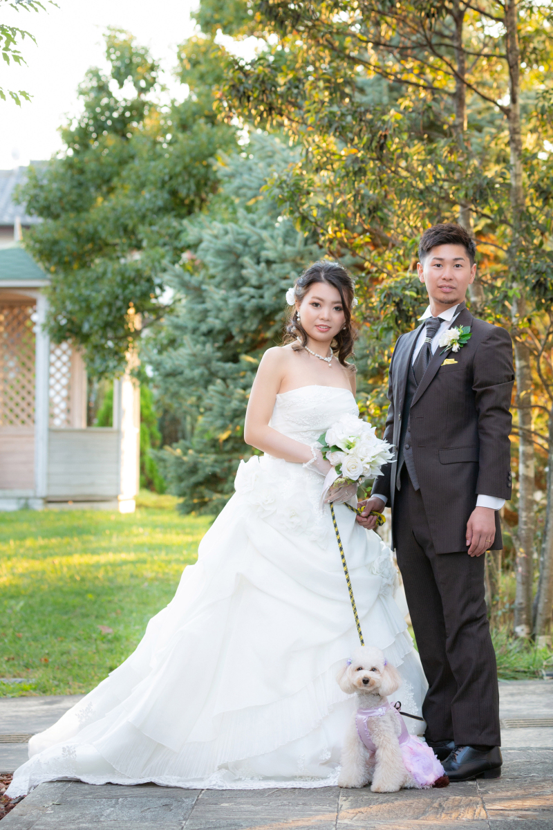Wedding Garden アンジュール 四季彩の庭_ペットと一緒に撮影できる