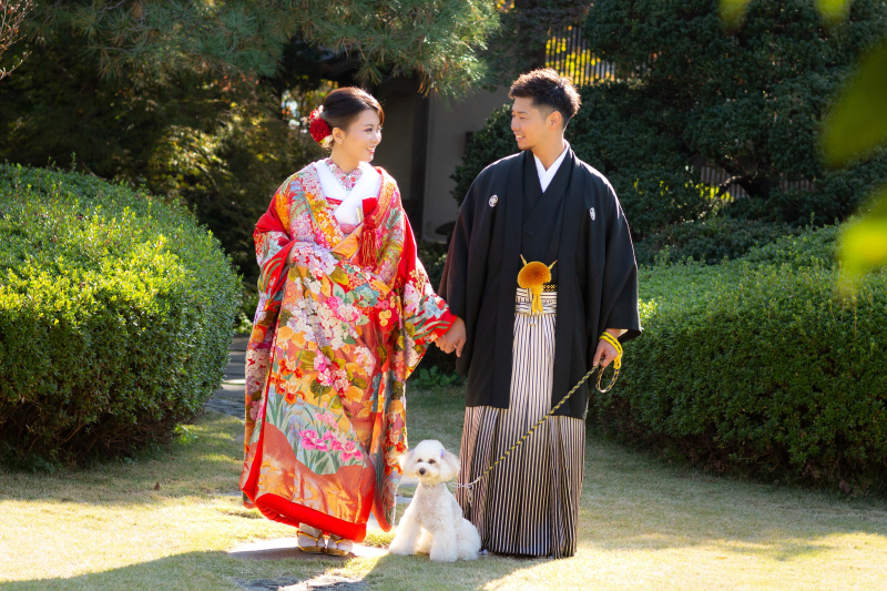 Wedding Garden アンジュール 四季彩の庭_ペットと一緒に撮影できる