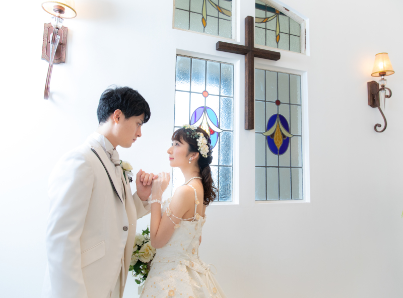 Wedding Garden アンジュール 四季彩の庭_チャペルで撮影できる