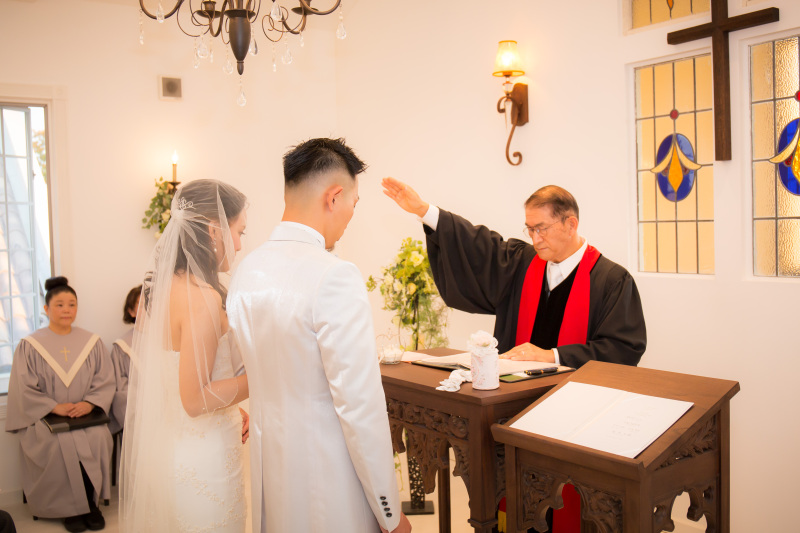 【チャペル挙式プラン】併設のチャペルで、牧師・オルガン演奏・聖歌隊付きの本格挙式!