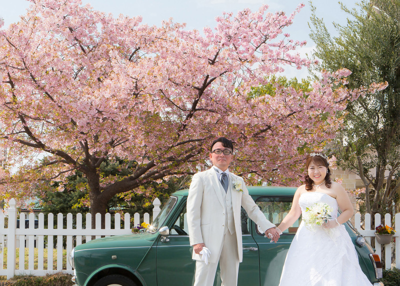 【河津桜ロケ】和装洋装【館内ガーデン河津桜ロケ撮影料無料！日本庭園撮影も◇お得な川津桜キャンペーン和装洋装◇90カット