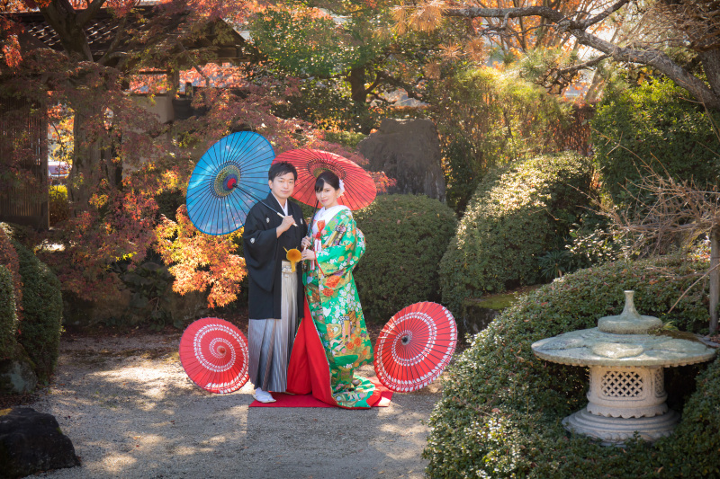 和装&ドレス♪2着フルパッケージプラン【新春の日本庭園+チャペル撮影も!】【アルバム+ウェルカムボード+データ】