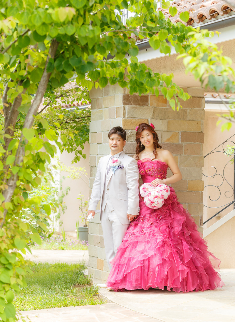 【可憐で美しいチャペル撮影★洋装2着☆】白ドレス【併設チャペル】カラードレス【ガーデン】ロケーションデータ90カット