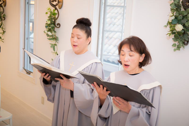 【チャペル挙式プラン】併設のチャペルで、牧師・オルガン演奏・聖歌隊付きの本格挙式!