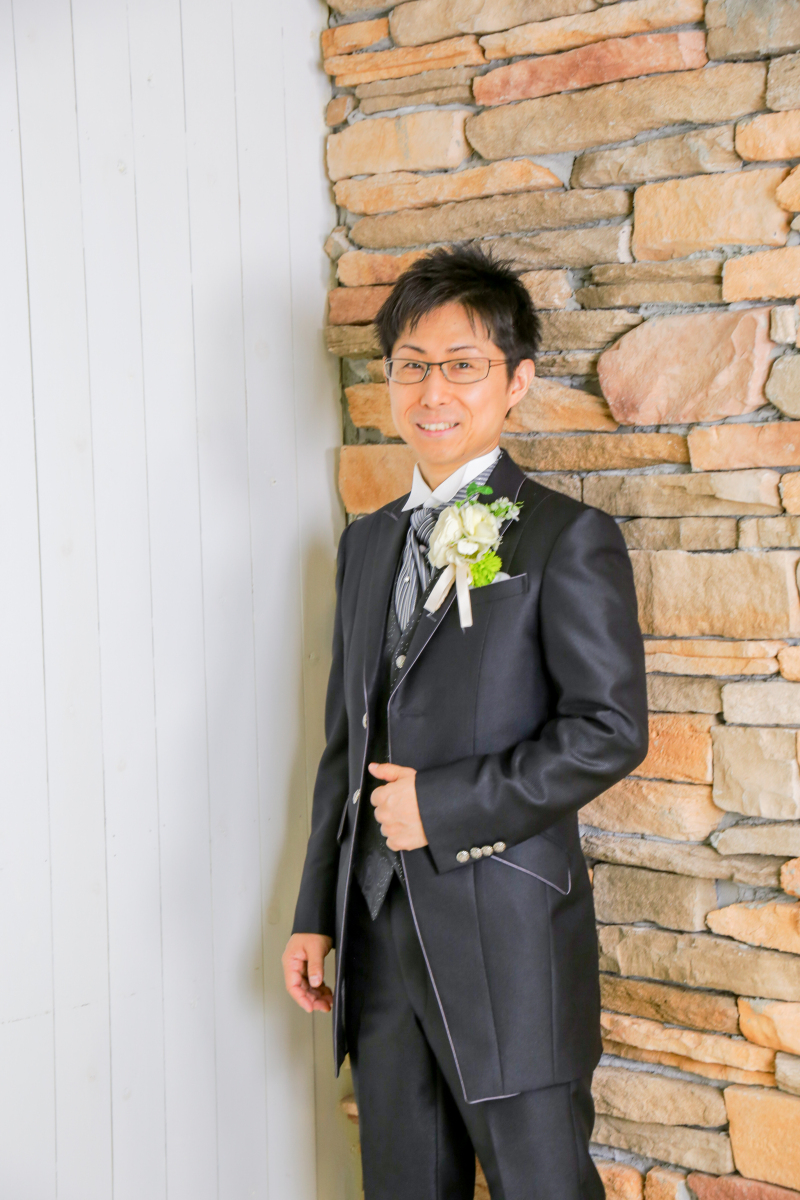 ご新郎様はかっこよく