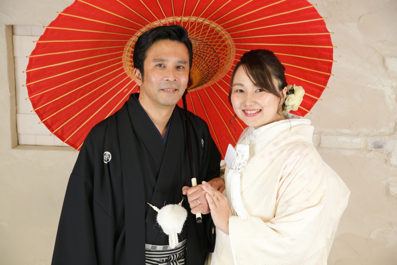 和装も似合うおふたり