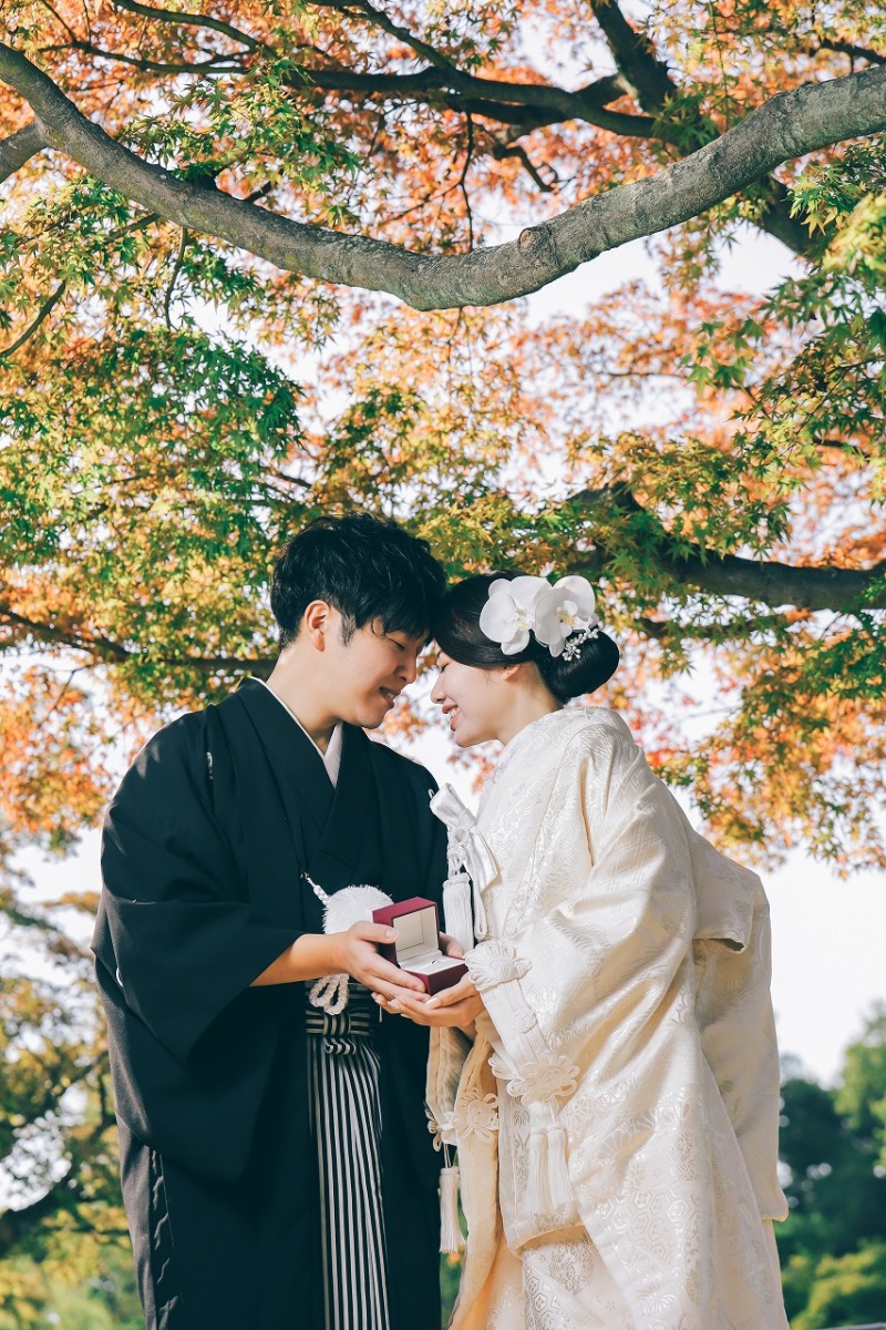 最後は紅葉と一緒に