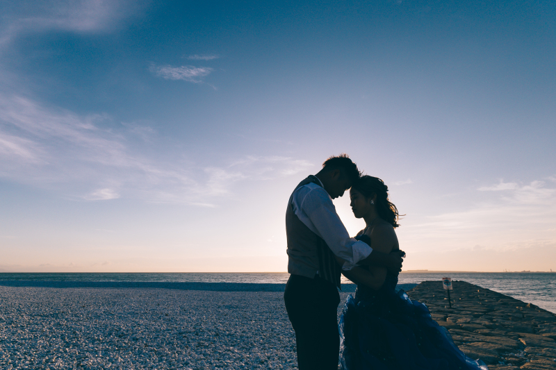 日が落ちてきたらサンセット撮影開始！