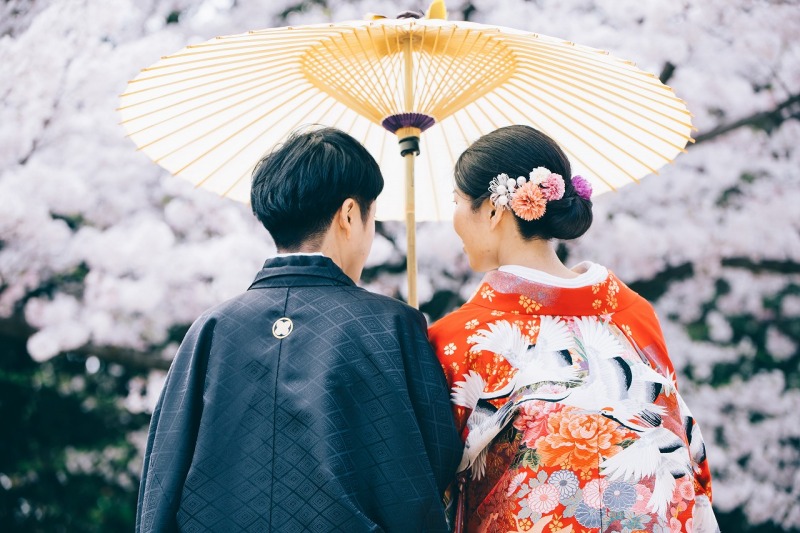 最後は満開の桜の下で!