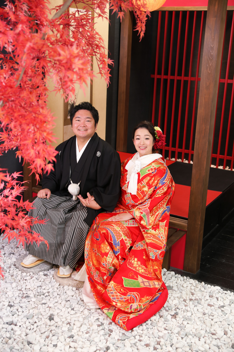 紅葉につつまれて