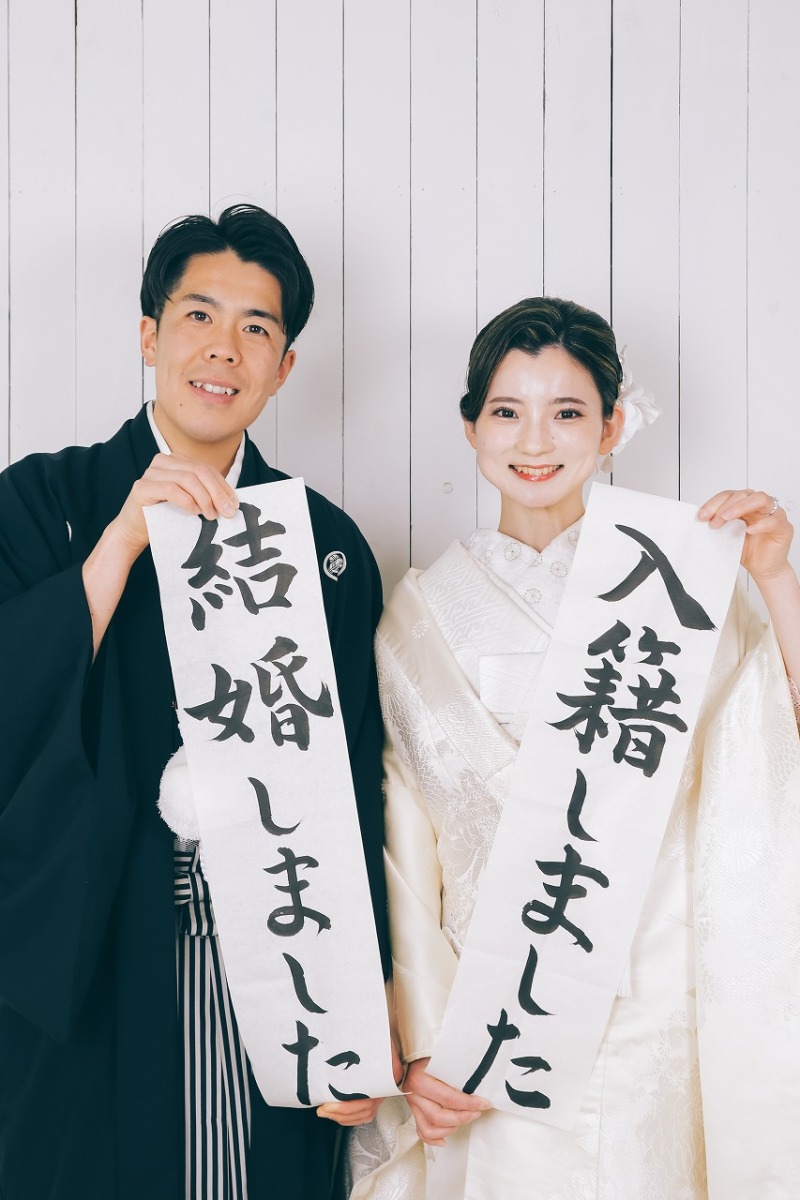 定番の習字ショット!