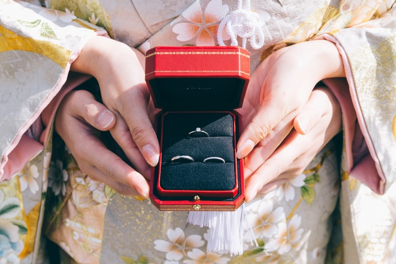 指輪ショットも忘れずに!