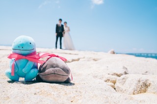 お持ち込みの小物と！