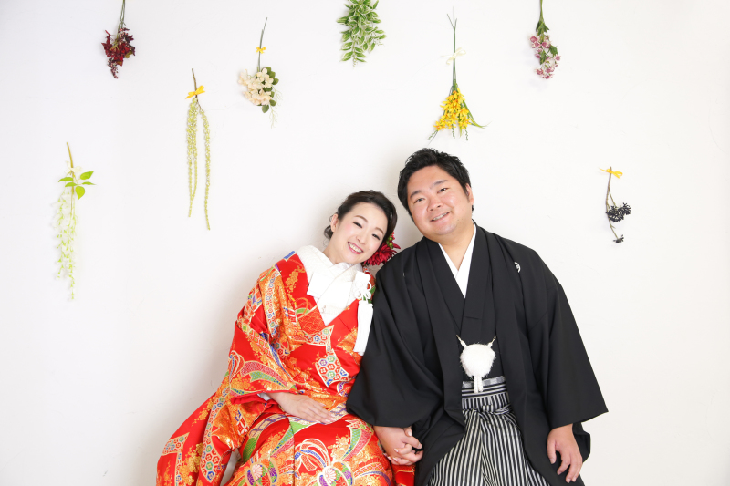 お花の背景で華やかに