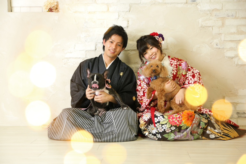 ワンちゃんと一緒に