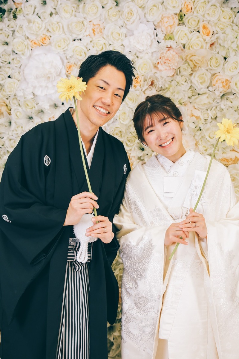 まずはお2人の笑顔で