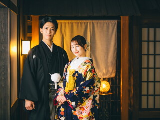 全天候型の和庭園スタジオで和装前撮り