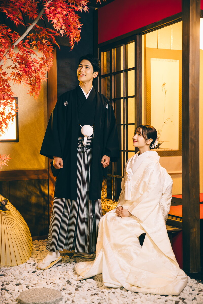 スタジオアンルージュなんばOCAT店_庭園で撮影できる