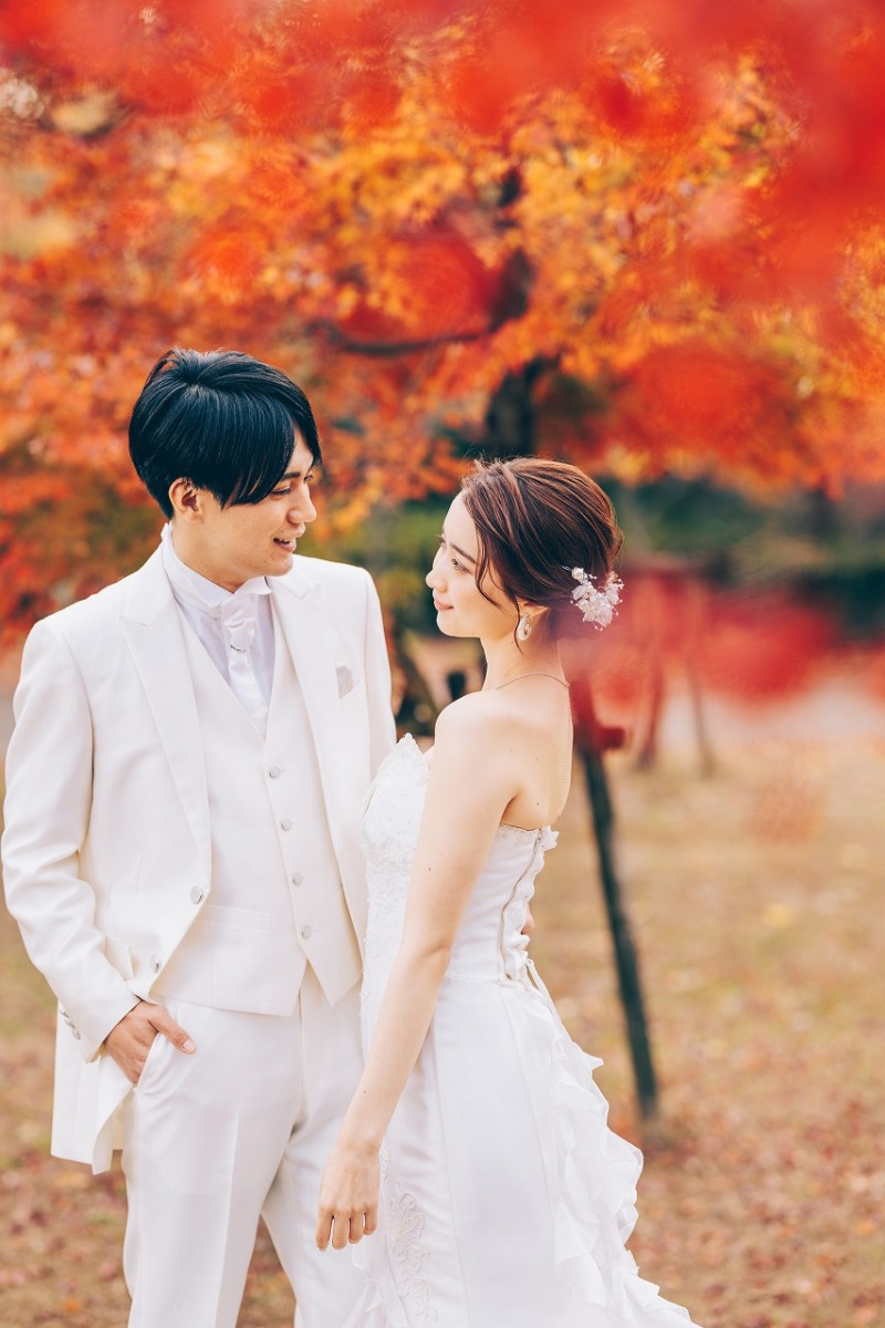 【紅葉ロケーションプラン!】 和装or洋装1着データ150カットつき 衣装アップ料金なし!
