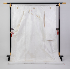 白無垢紋入り飛び鶴