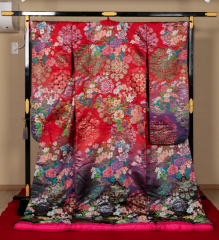 pR063-赤ピンク花柄