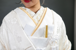 重ねえり・鹿の子柄・黄